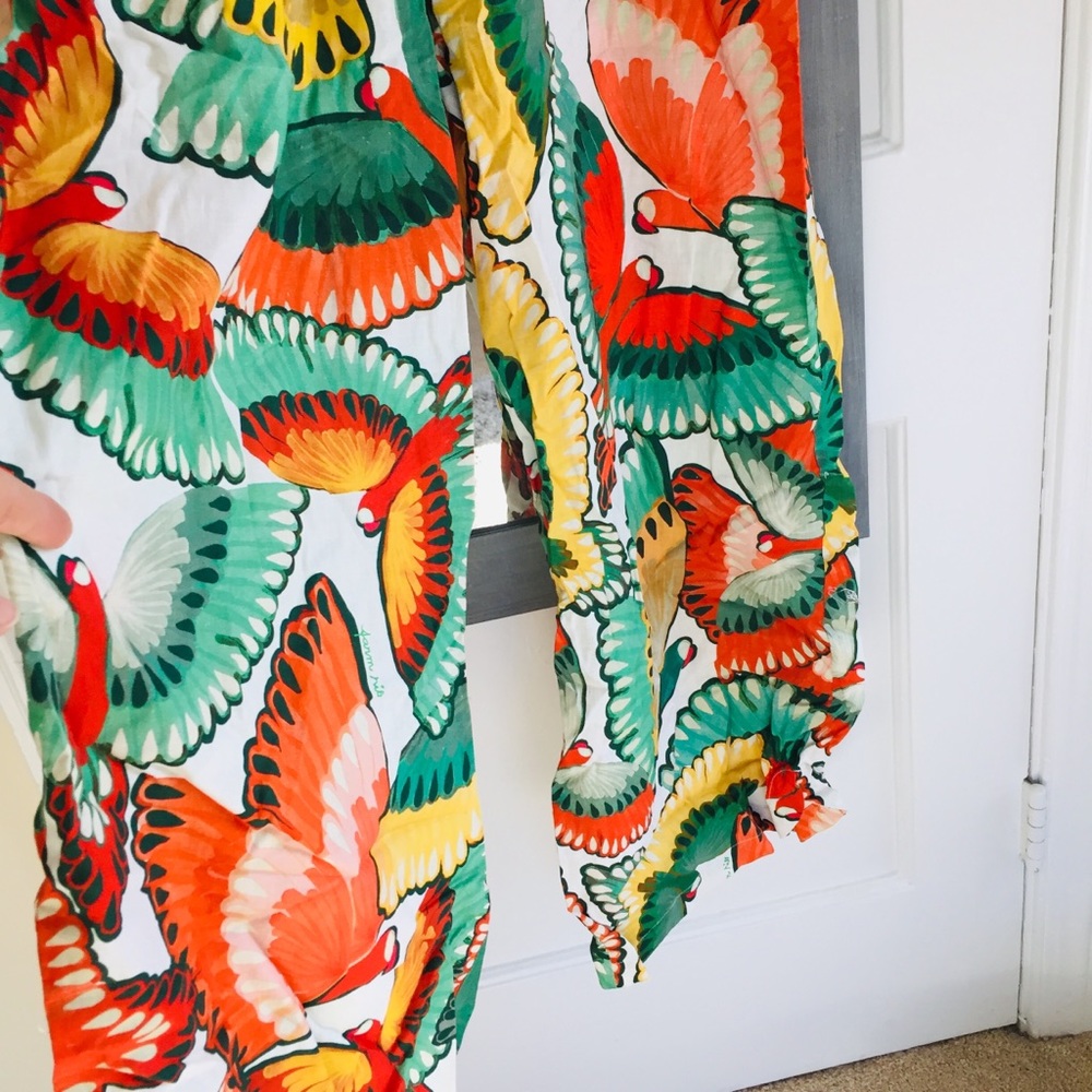 FARM Rio Ruffle-Sleeve Linen Jumpsuit Tropical - Picture 8 of 15